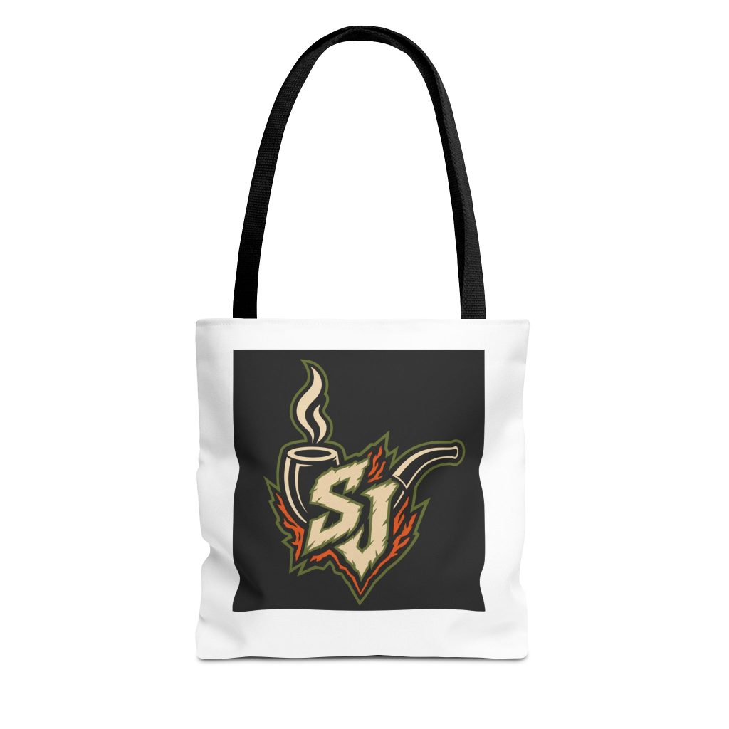 House Drop 12-5 canvas tote bag with Stoned Journey graphic