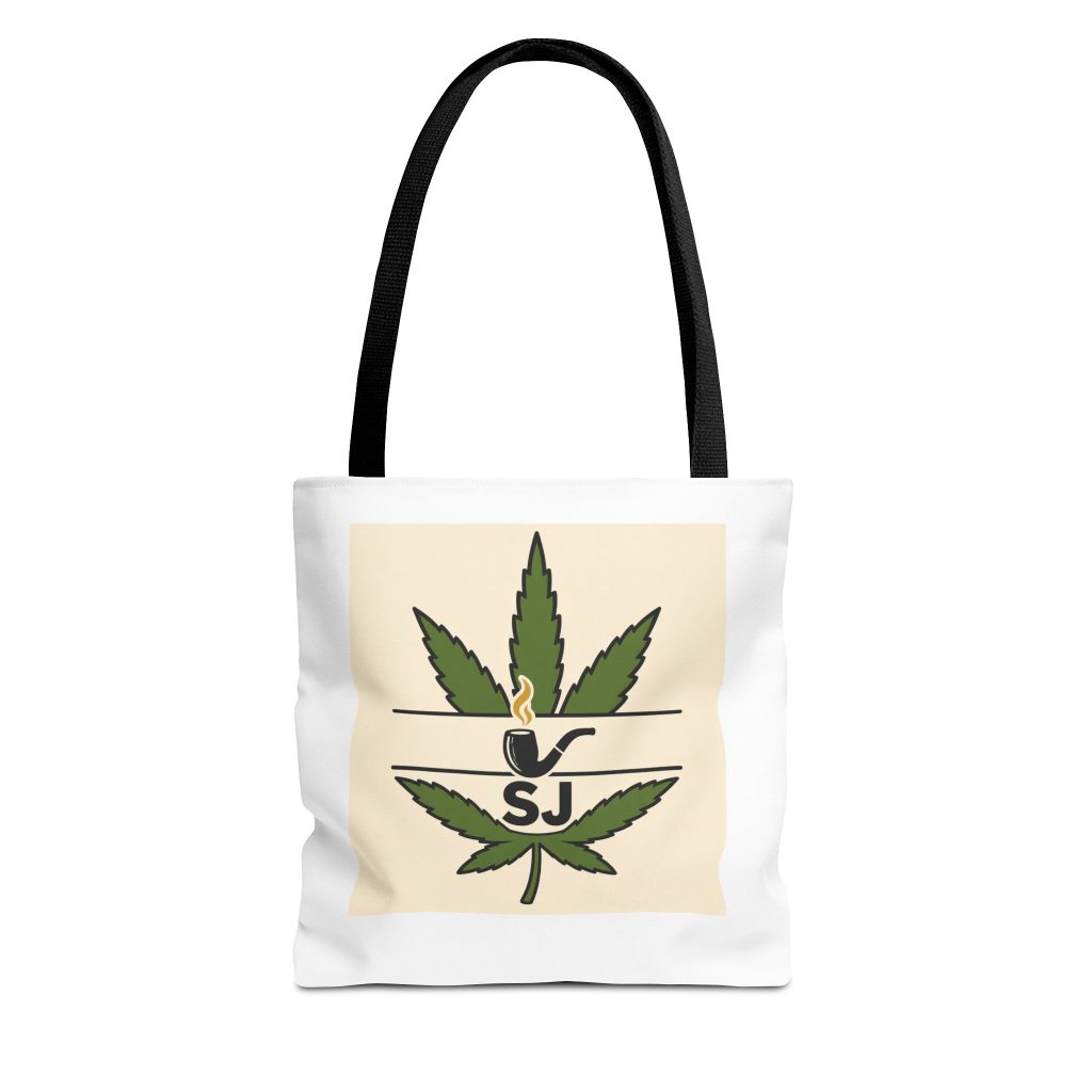 House Drop 11-5 canvas tote bag with Stoned Journey graphic