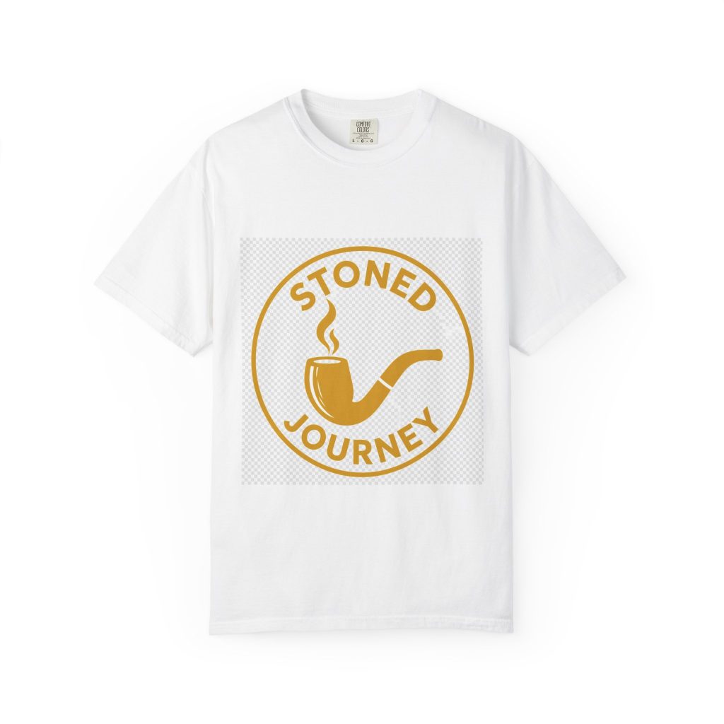 unisex Comfort Colors graphic tee featuring Gold Session Badge cannabis streetwear art