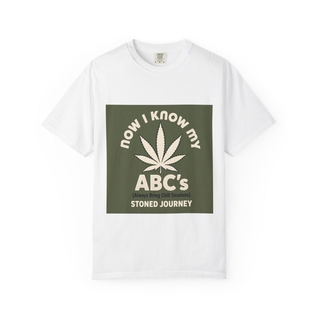 unisex Comfort Colors graphic tee featuring House Drop 9-3 cannabis streetwear art