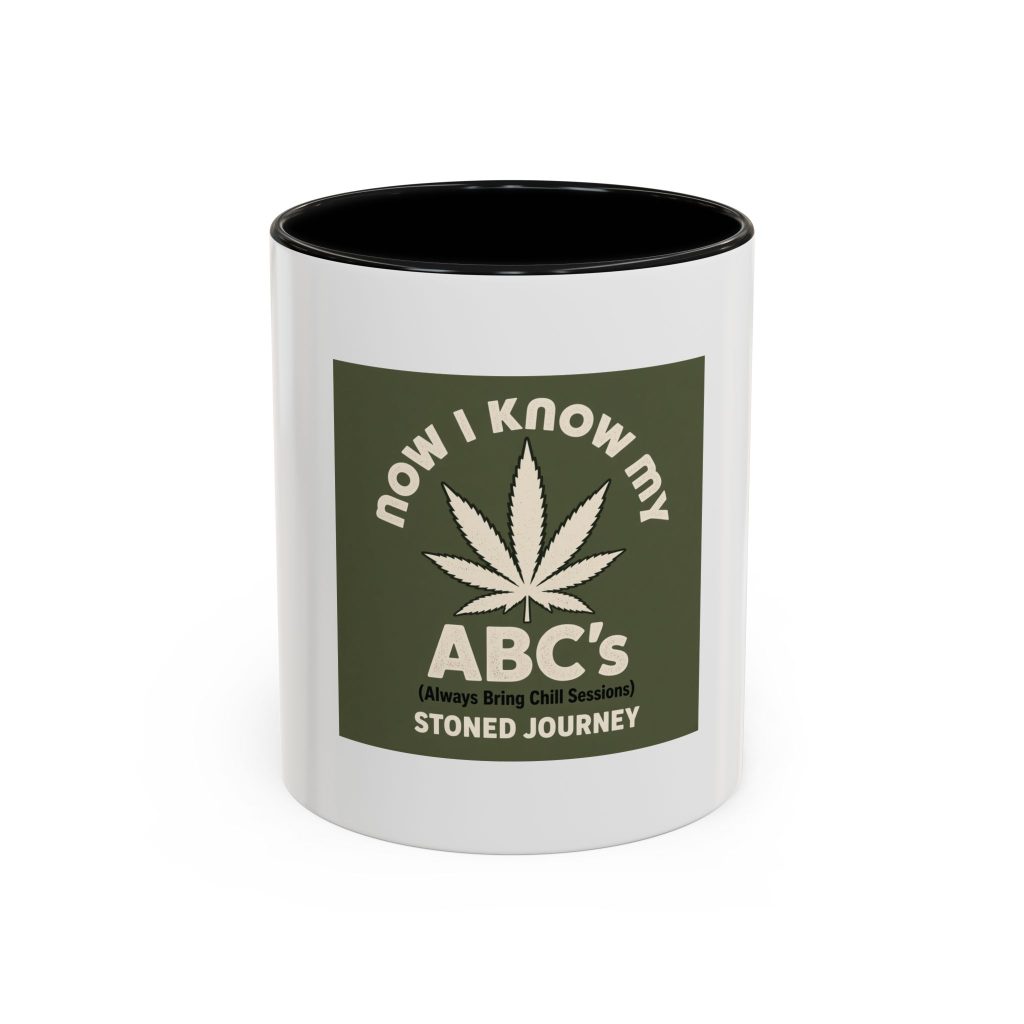 House Drop 9-3 ceramic mug with Stoned Journey artwork