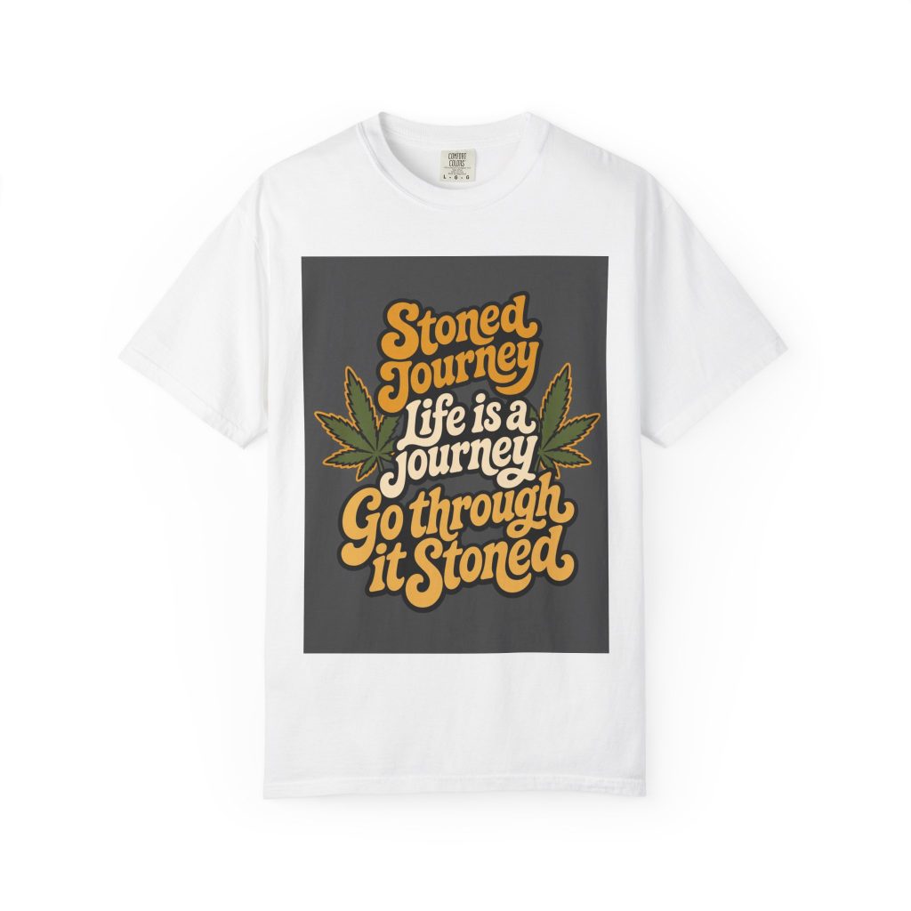 unisex Comfort Colors graphic tee featuring House Drop 10-2 cannabis streetwear art