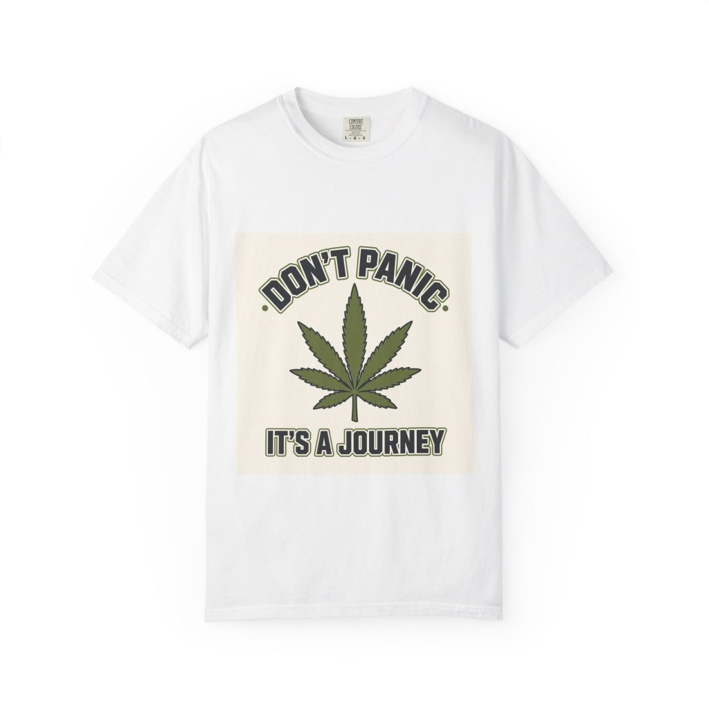 unisex Comfort Colors graphic tee featuring House Drop 17-2 cannabis streetwear art