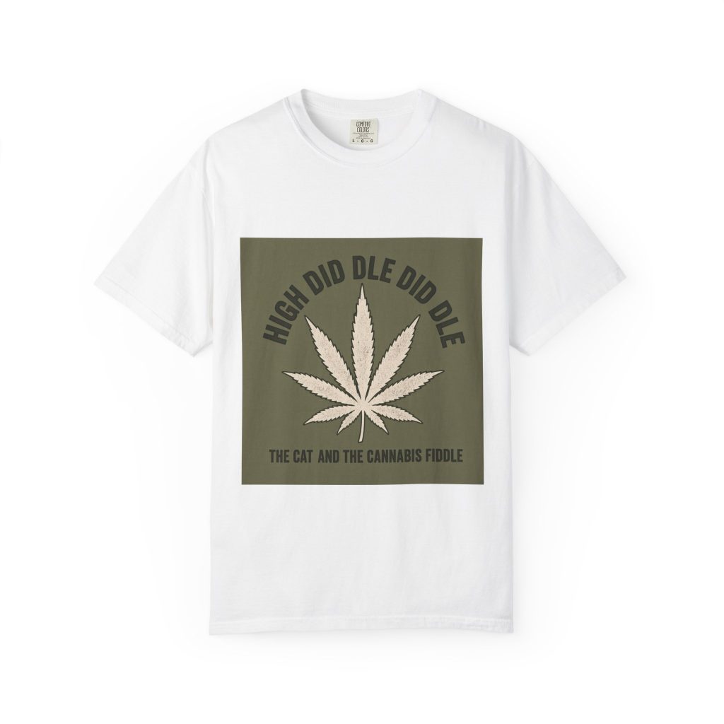 unisex Comfort Colors graphic tee featuring House Drop 9-4 cannabis streetwear art
