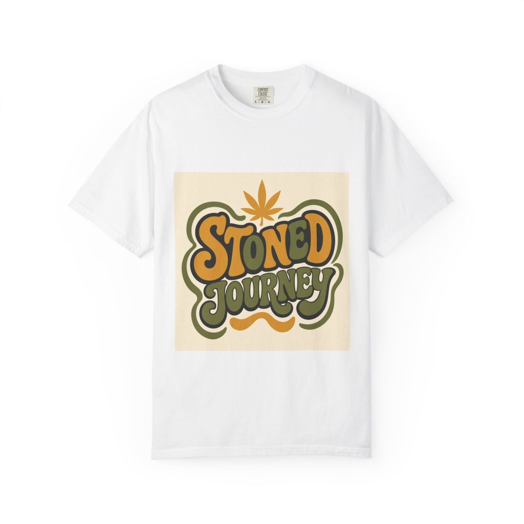 unisex Comfort Colors graphic tee featuring House Drop 10-4 cannabis streetwear art