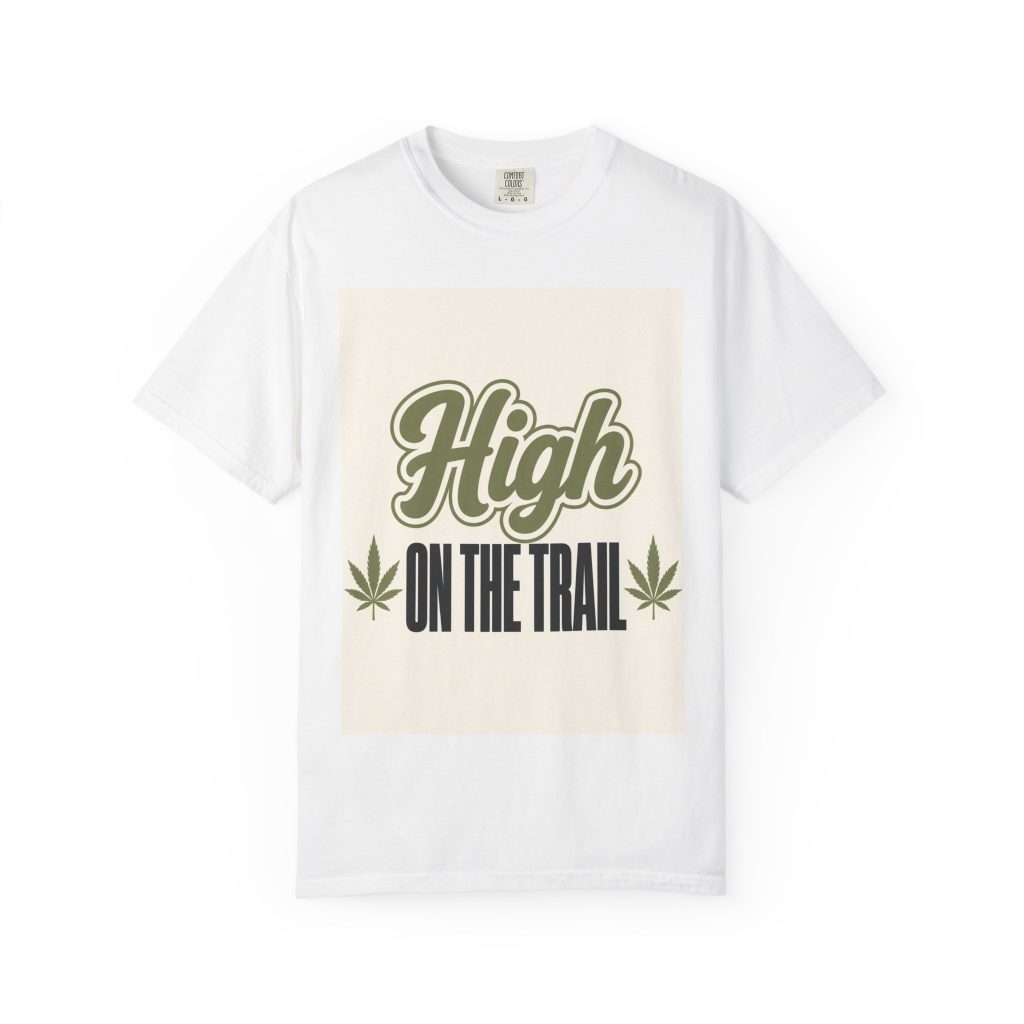 unisex Comfort Colors graphic tee featuring House Drop 16-3 cannabis streetwear art