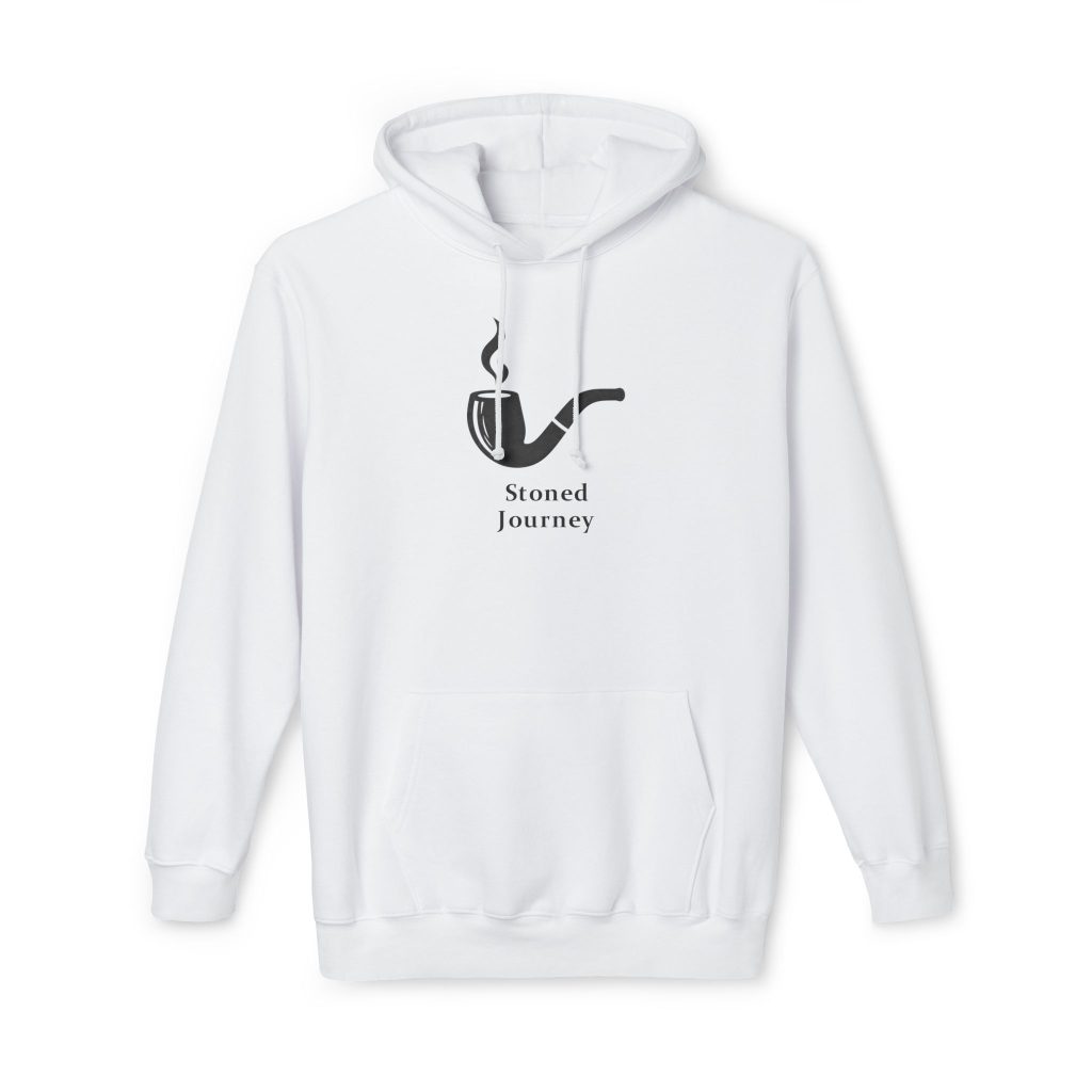 Stoned Journey Hoodie — Minimal Pipe Graphic Hooded Sweatshirt